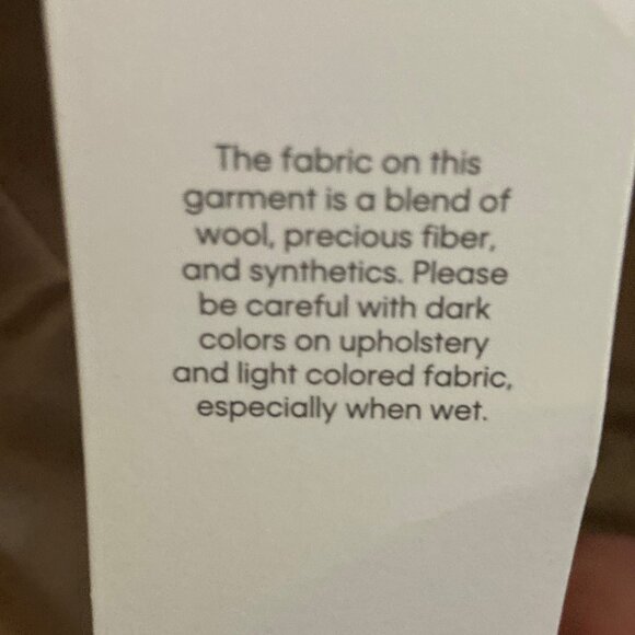 *Calvin Klein* Classic Cashmere Single-Breasted Wool Coat 18 NWT - Picture 4 of 6